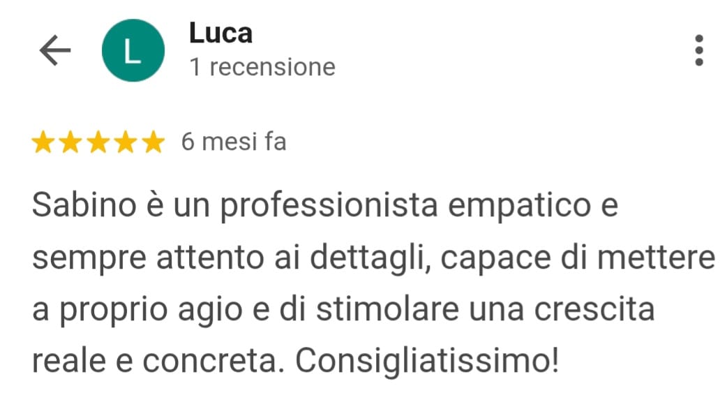 RECENSIONE LUCA