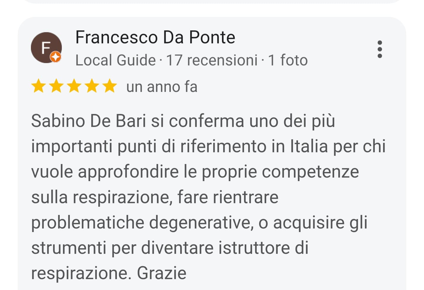 RECENSIONE DA PONTE
