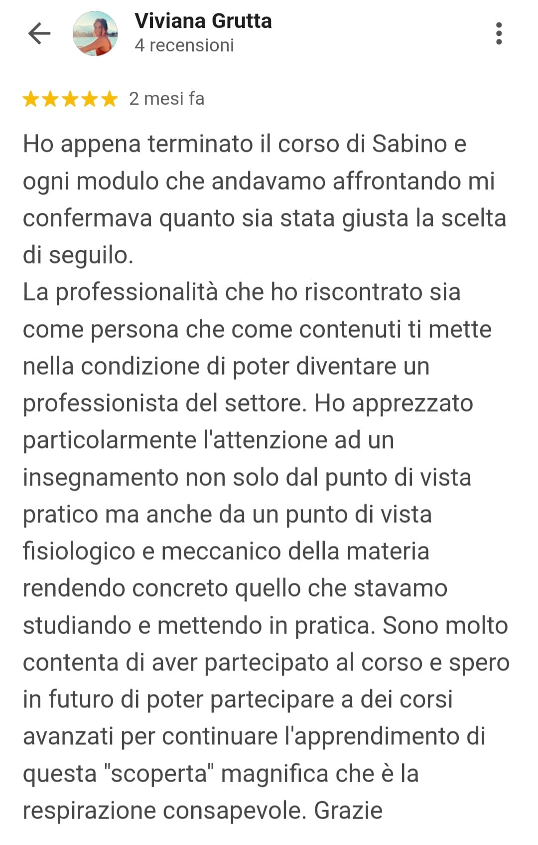 RECENSIONE VIVIANA GRUTTA